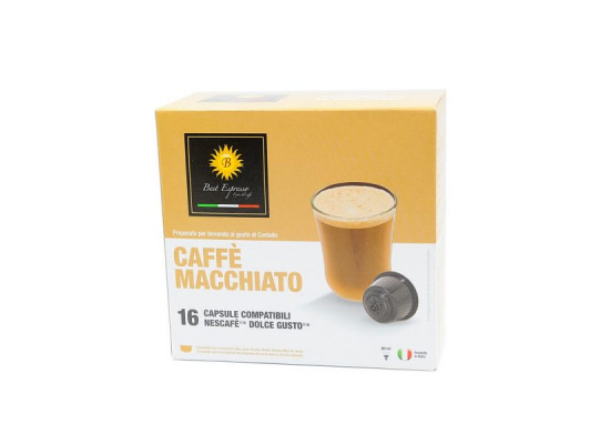 Cortado Coffee Macchiato - 16 Cortado Capsules Dolce Gusto Compatible by Best Espresso